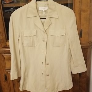 ESCADA linen & silk top